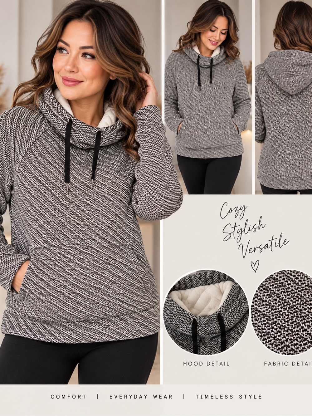 GapFit women’s hooded pullover, size Small, PTP21 L22